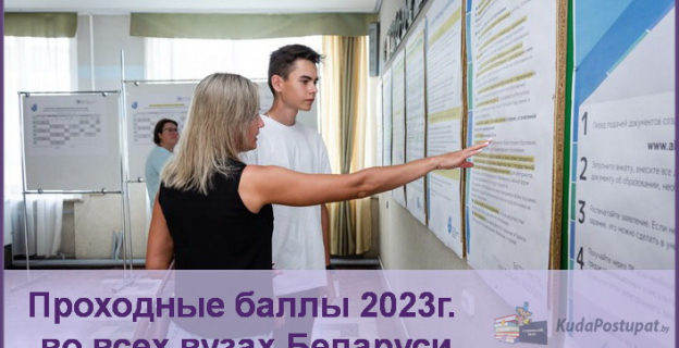 Проходные баллы 2023 г. в БГУ. 2 часть